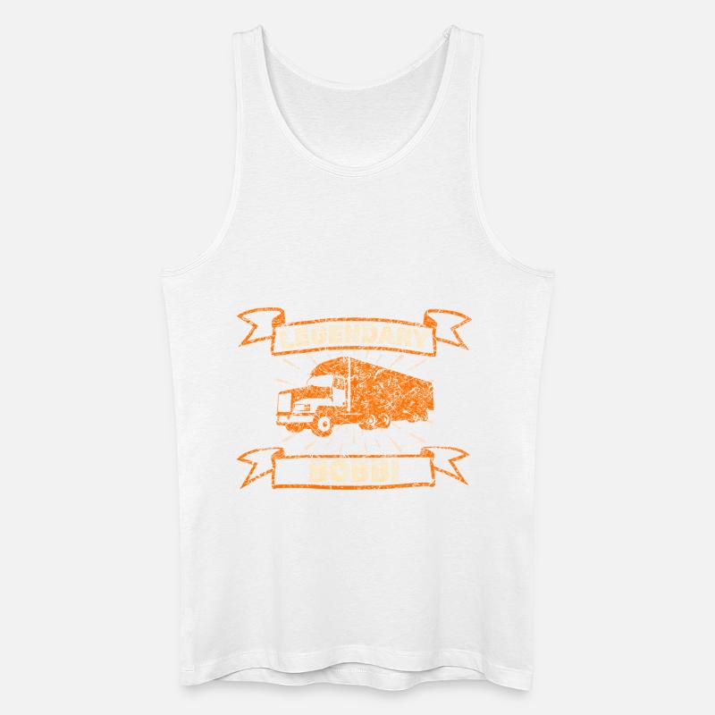 Bobbi als Trucker - Männer Bio Tank Top - Weiß