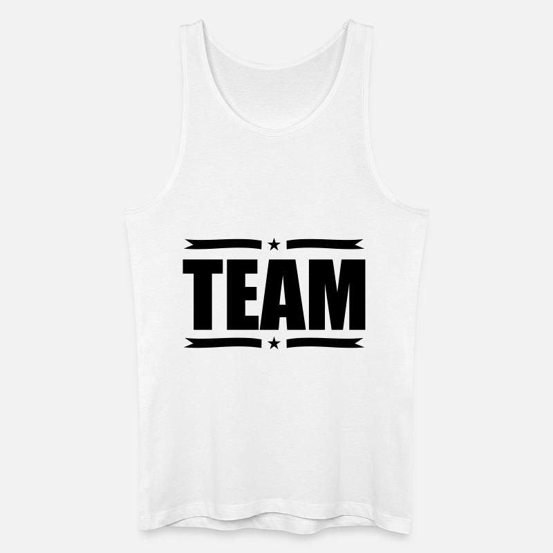 team - Männer Bio Tank Top - Weiß