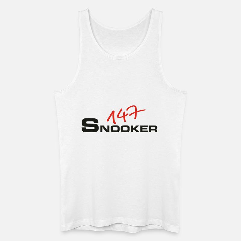 147_snooker - Männer Bio Tank Top - Weiß