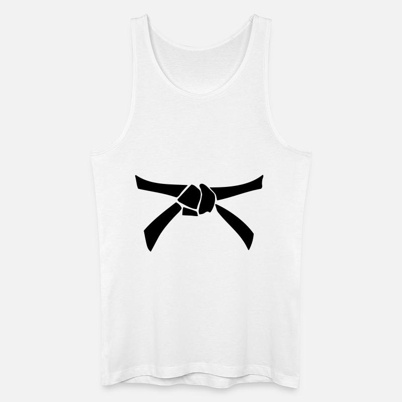 Blackbelt - Männer Bio Tank Top - Weiß