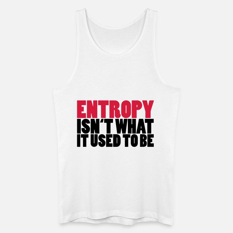 Entropy - Männer Bio Tank Top - Weiß