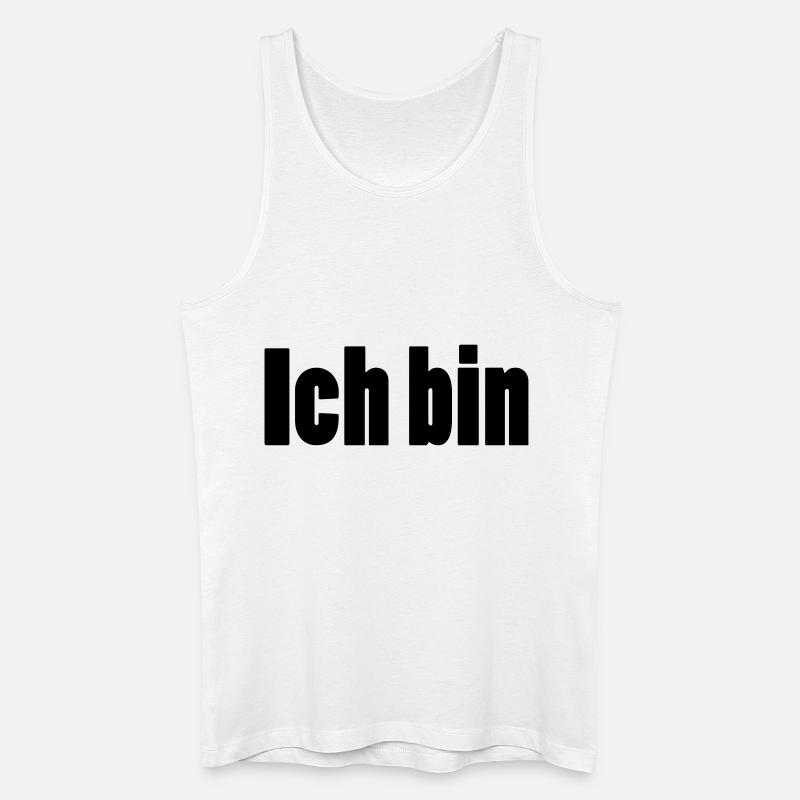 ich bin + dein Name - Männer Bio Tank Top - Weiß