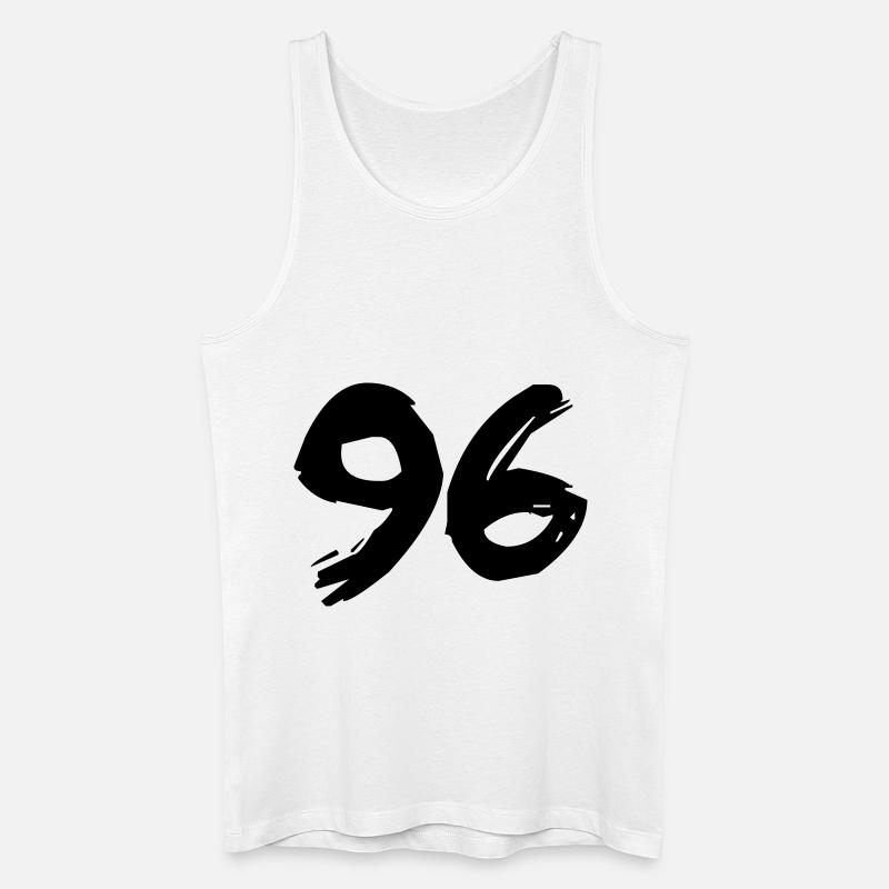 Brushed 96 - Männer Bio Tank Top - Weiß
