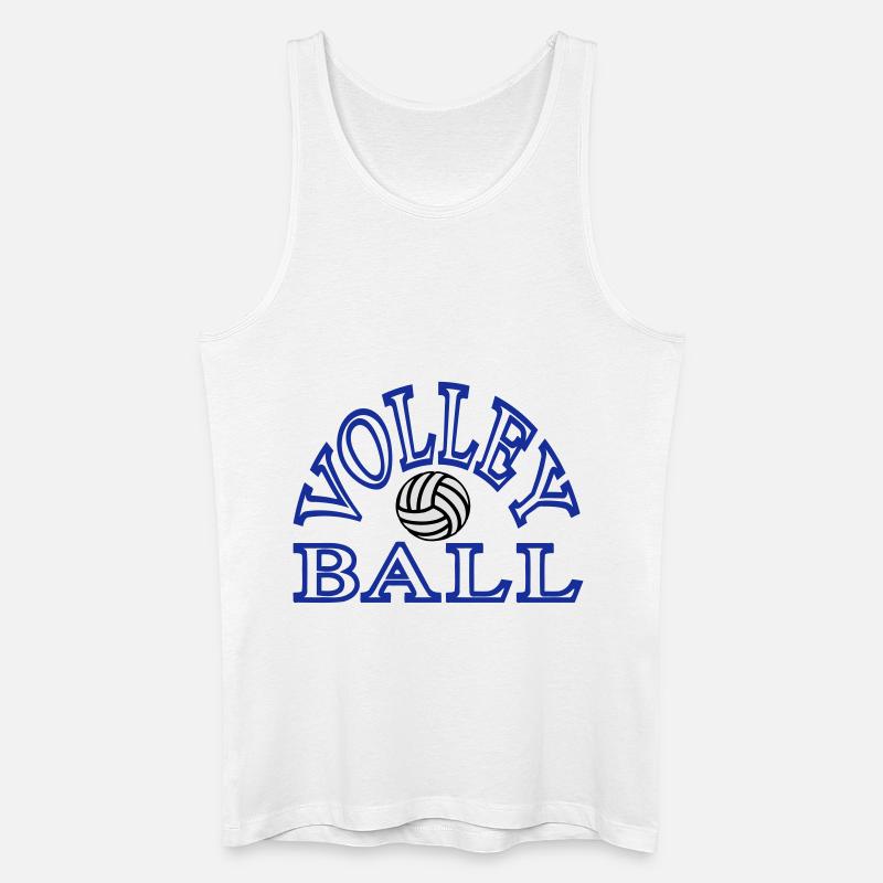 siatkówka - Männer Bio Tank Top - Weiß