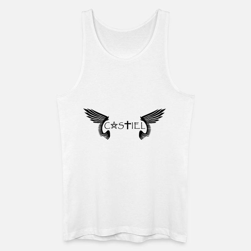 Castiel - Männer Bio Tank Top - Weiß