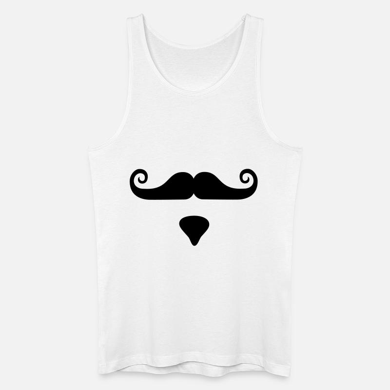 Bart - Männer Bio Tank Top - Weiß