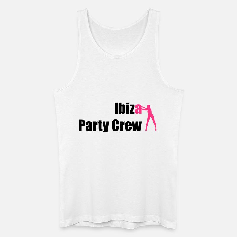 Ibiza - Männer Bio Tank Top - Weiß