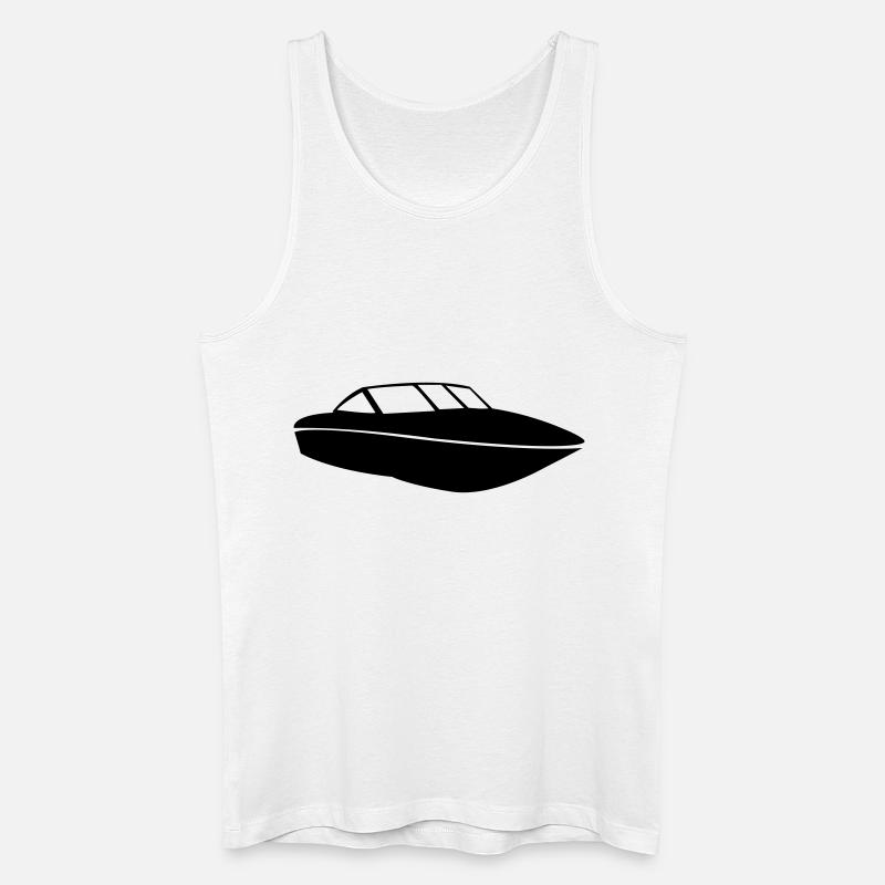 Boat de - Männer Bio Tank Top - Weiß
