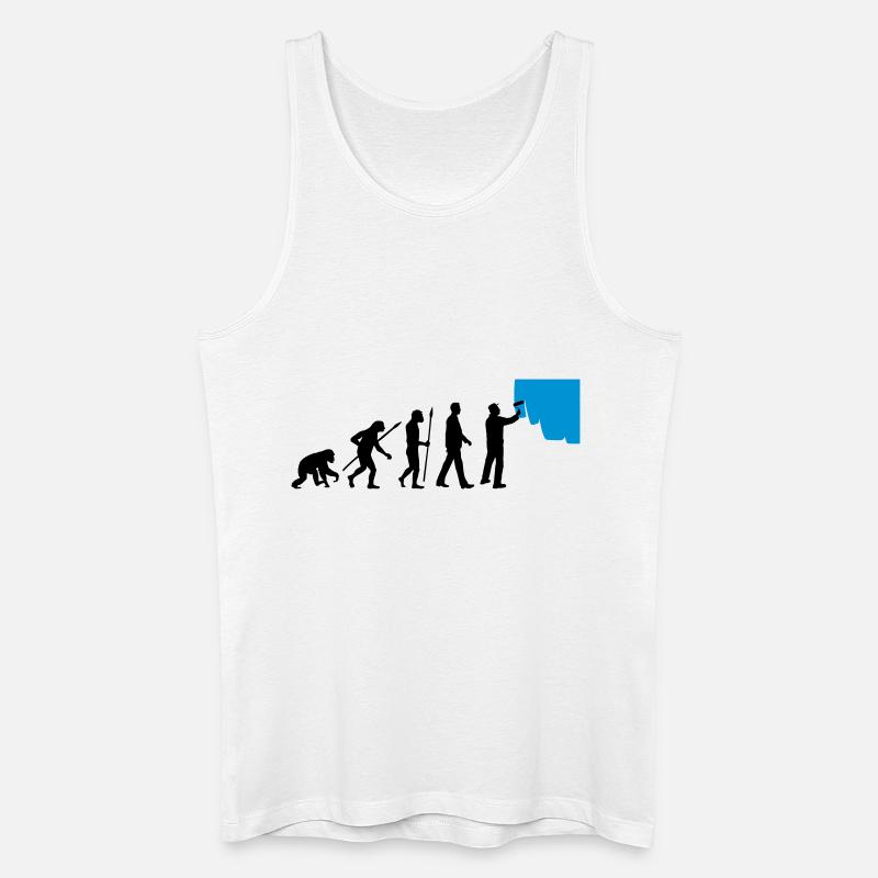 evolution_painters_062012_a_2c - Men’s Organic Tank Top - white