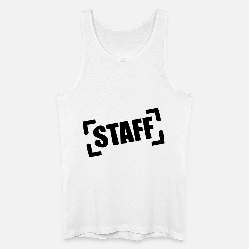staff_design_a1 - Männer Bio Tank Top - Weiß