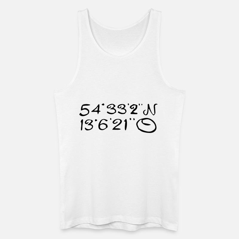 Mittelpunkt der Insel - Männer Bio Tank Top - Weiß