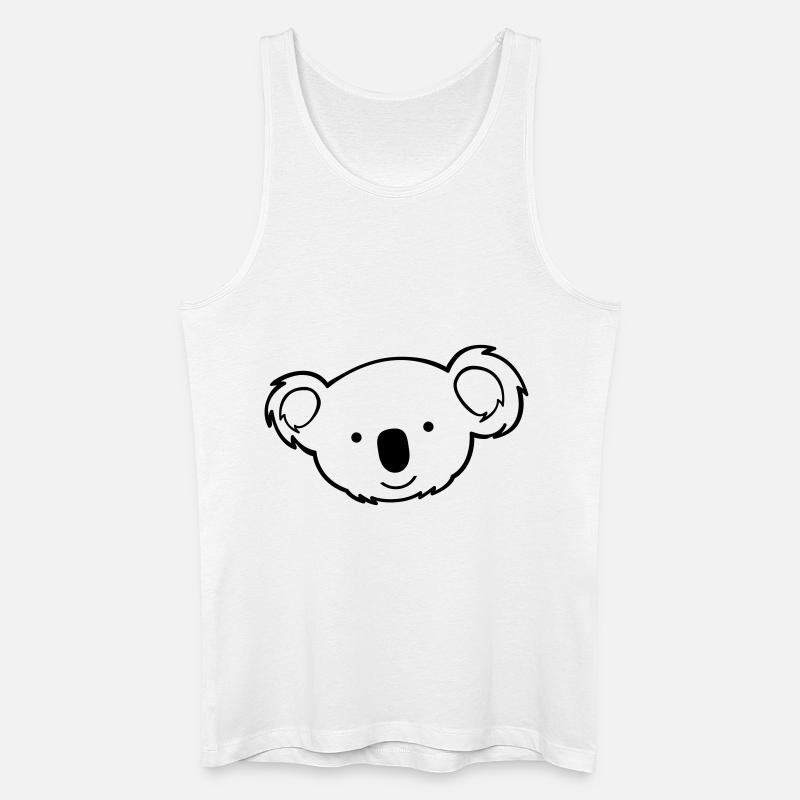 suesser_koala_01 - Männer Bio Tank Top - Weiß