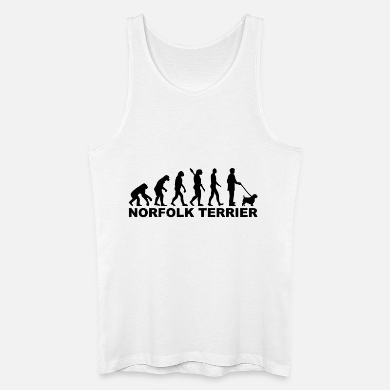 Norfolk Terrier - Männer Bio Tank Top - Weiß