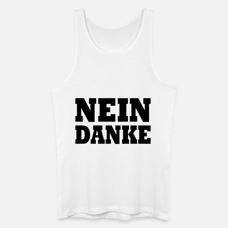 Nein danke - Männer Bio Tank Top - Weiß