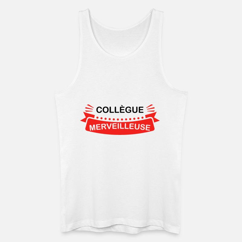 Wunderbare Kollegin - Männer Bio Tank Top - Weiß