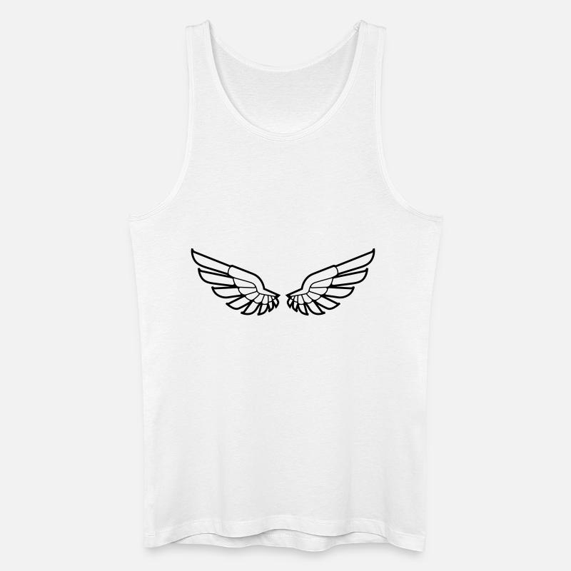 wings - Männer Bio Tank Top - Weiß