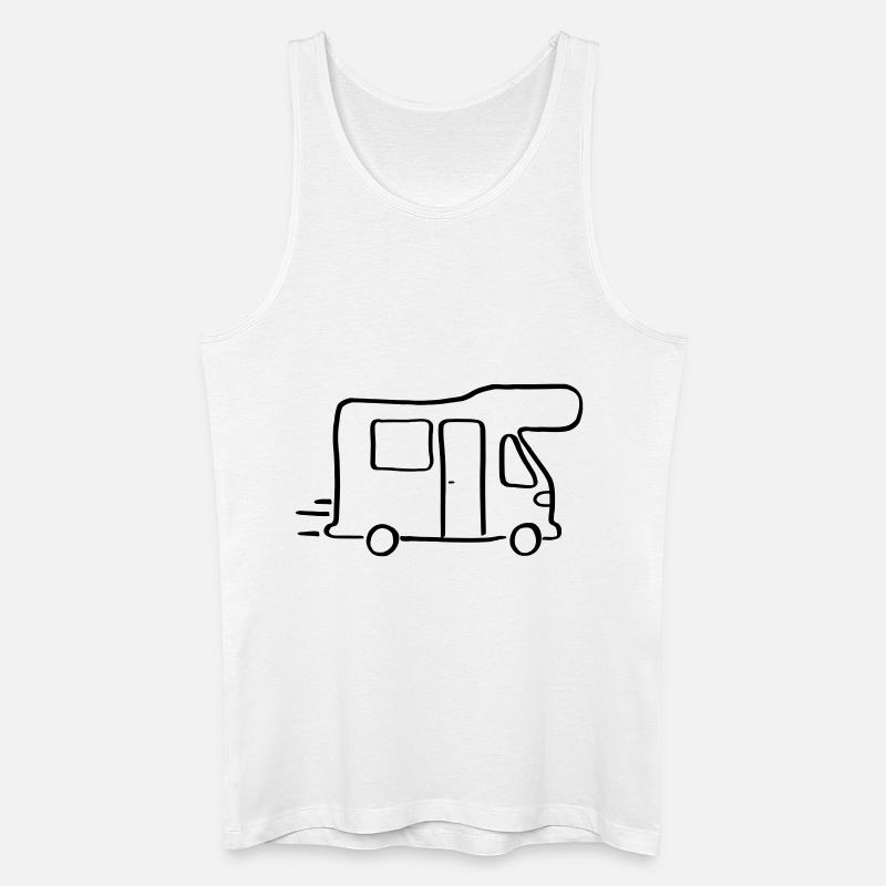 Wohnmobil - Männer Bio Tank Top - Weiß
