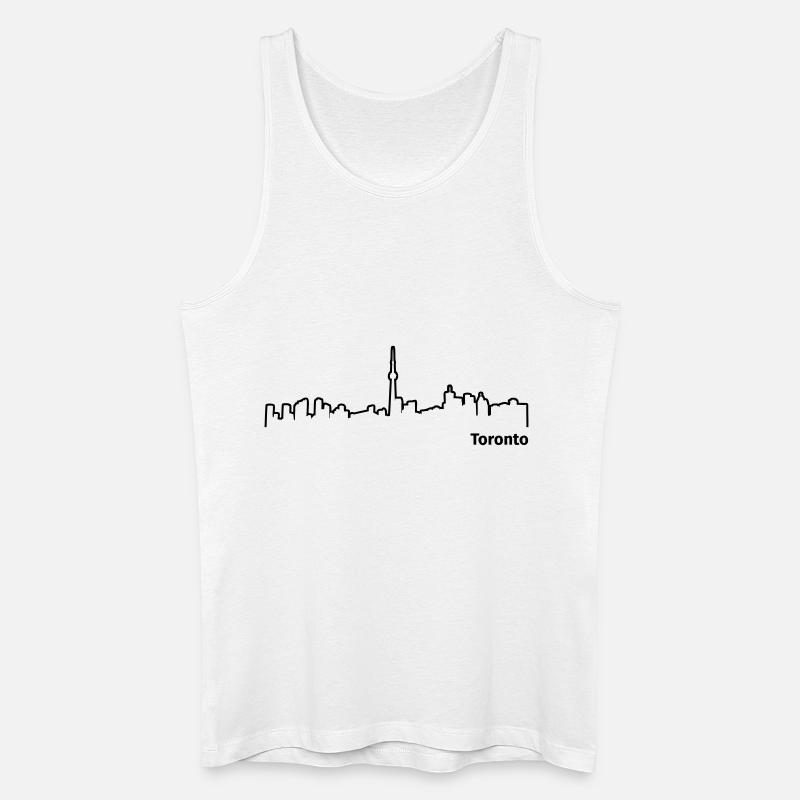 Toronto - Männer Bio Tank Top - Weiß