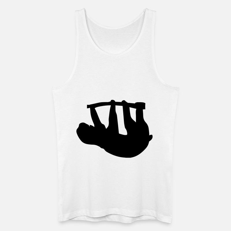 Faultier - Männer Bio Tank Top - Weiß