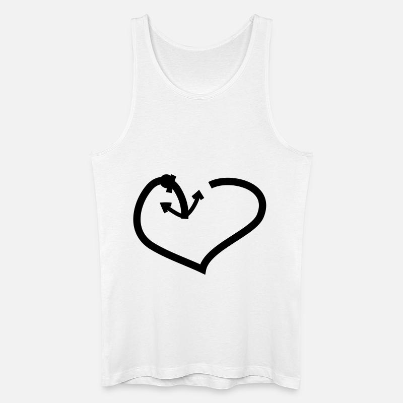 Herz & Anker - Männer Bio Tank Top - Weiß