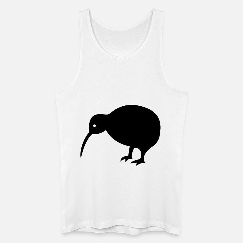 Kiwi - Männer Bio Tank Top - Weiß