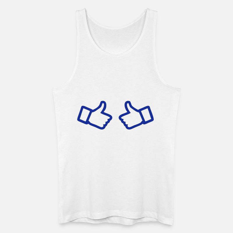 thumbs up - Männer Bio Tank Top - Weiß