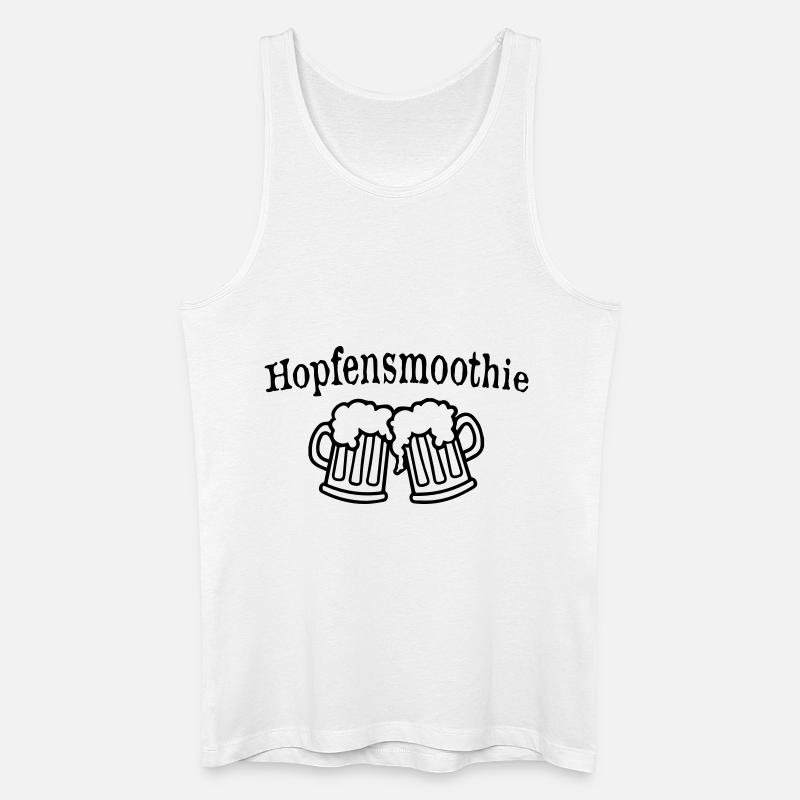 Hopfensmoothie - Männer Bio Tank Top - Weiß