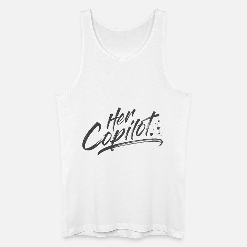 Her Copilot - Männer Bio Tank Top - Weiß