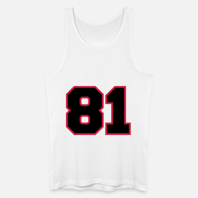 number81 - Männer Bio Tank Top - Weiß
