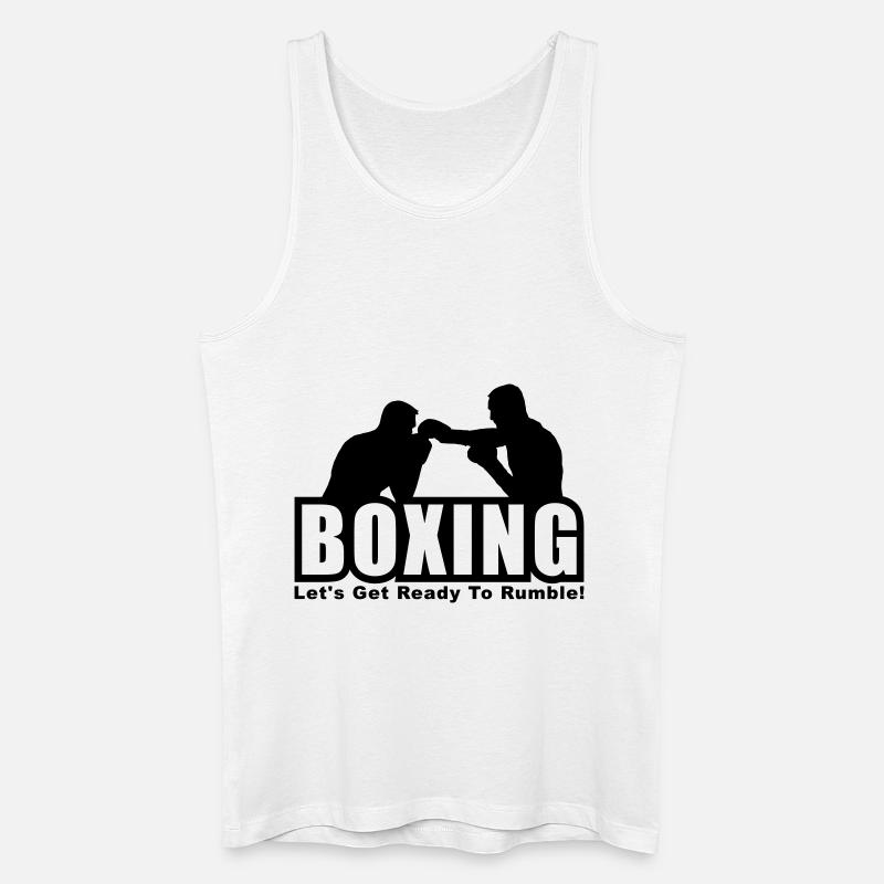 boxing - Männer Bio Tank Top - Weiß