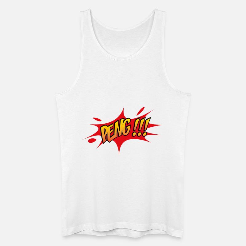 Paintball - Männer Bio Tank Top - Weiß