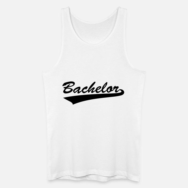 Bachelor - Männer Bio Tank Top - Weiß