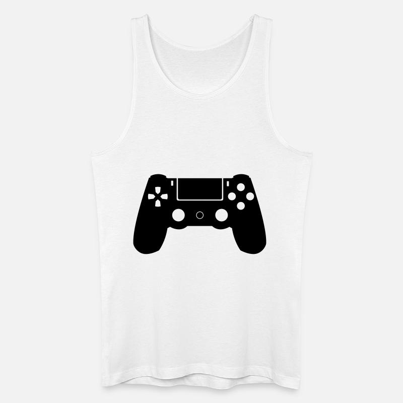 Controller - Männer Bio Tank Top - Weiß
