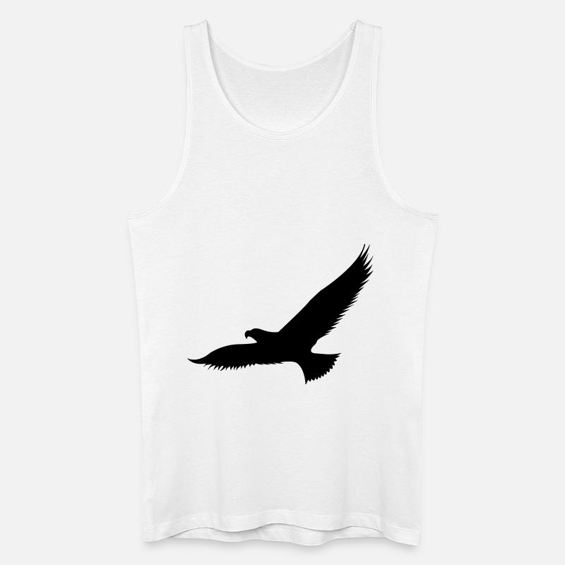 adler1 - Männer Bio Tank Top - Weiß