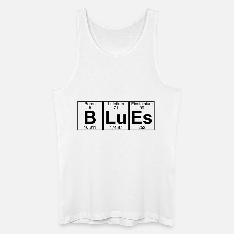 B-Lu-Es (Blues) - Full - Männer Bio Tank Top - Weiß
