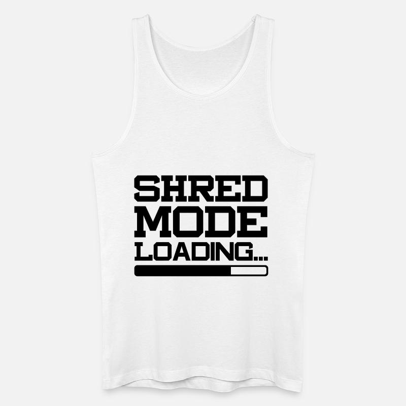 SHRED MODE LOADING - Männer Bio Tank Top - Weiß