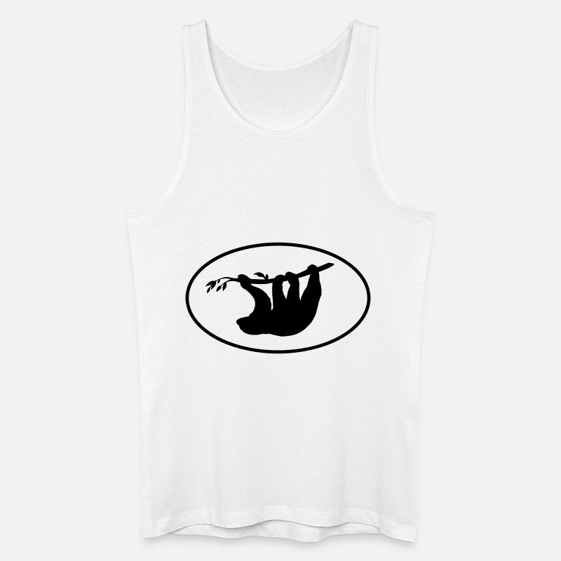 faultier - Männer Bio Tank Top - Weiß