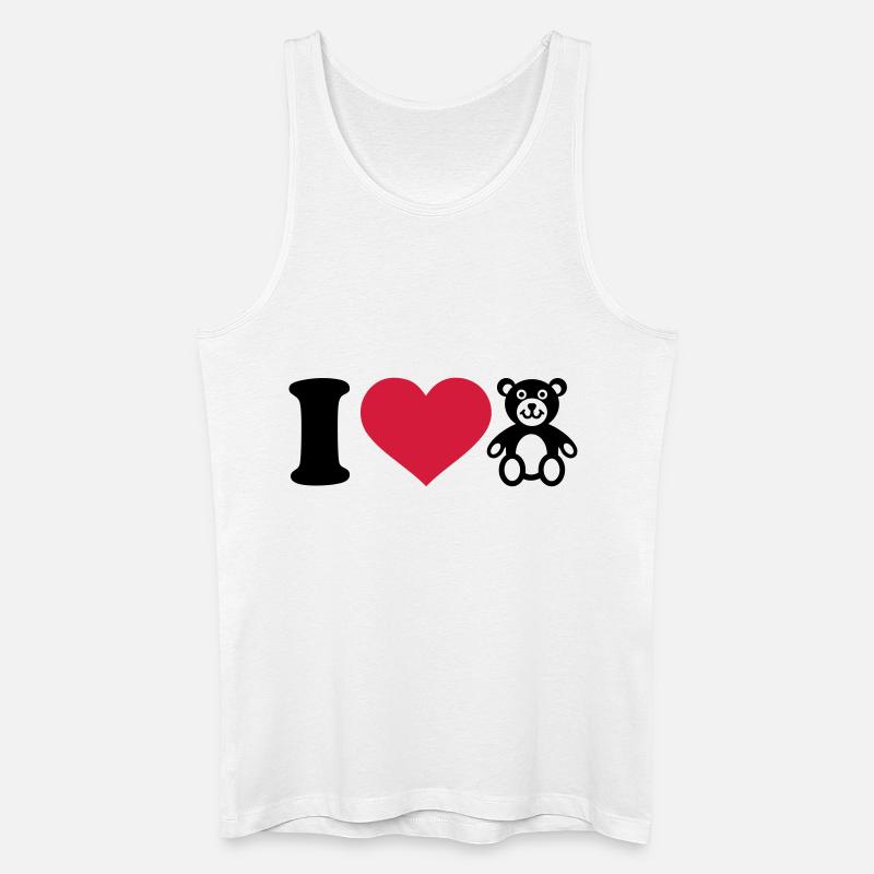 Teddy - Männer Bio Tank Top - Weiß