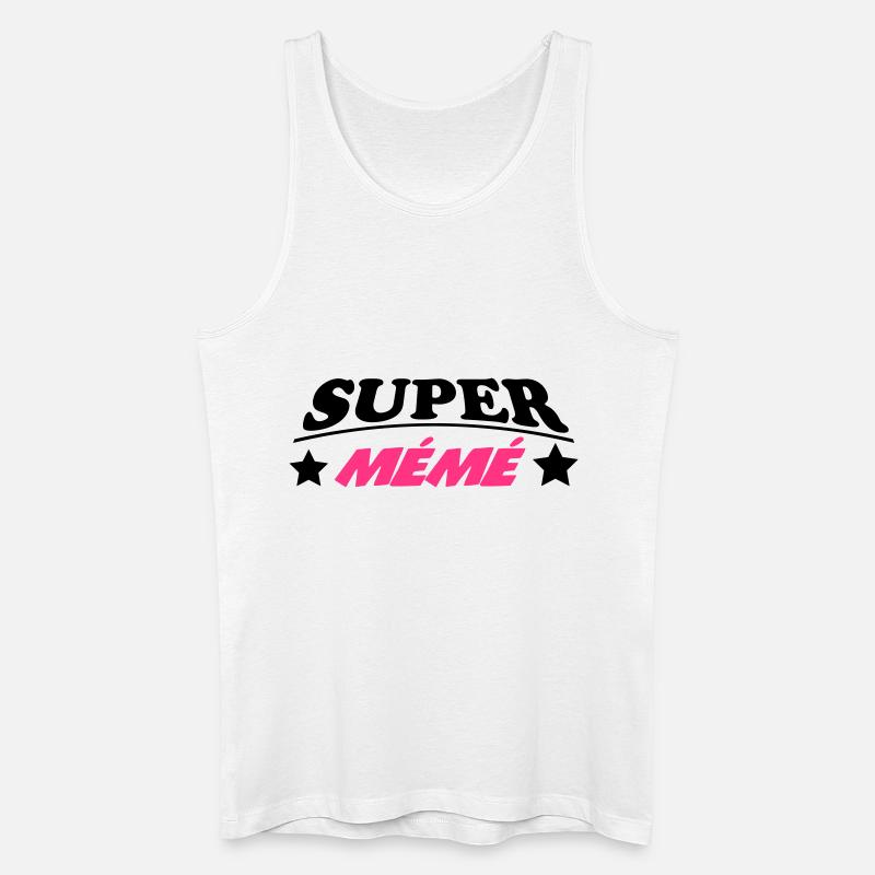 Super Mémé 222 - Männer Bio Tank Top - Weiß