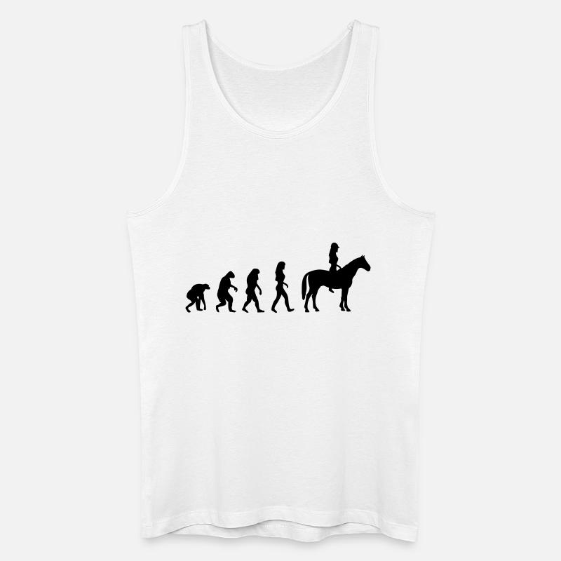 reiterin evolution frauen - Männer Bio Tank Top - Weiß