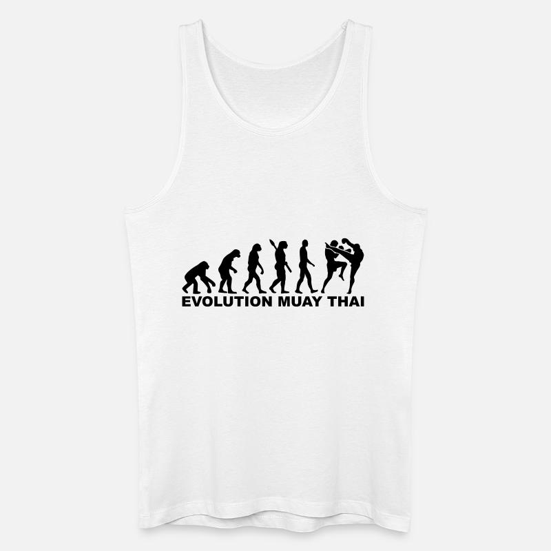 Muay Thai - Männer Bio Tank Top - Weiß