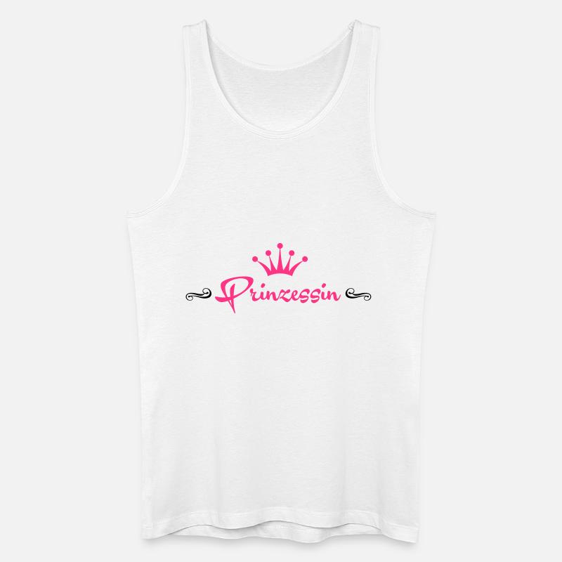 (100_prinzessin2_2c) - Männer Bio Tank Top - Weiß