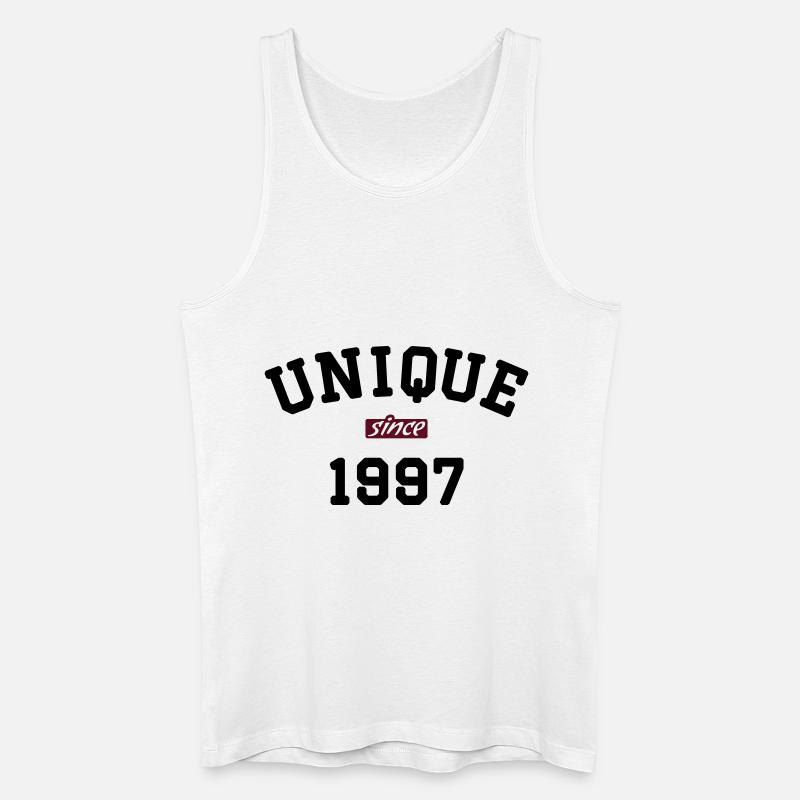 Unique Since 1997 - Männer Bio Tank Top - Weiß