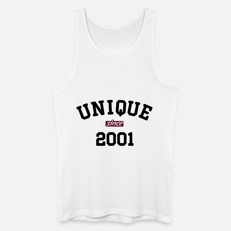 Unique Since 2001 - Männer Bio Tank Top - Weiß