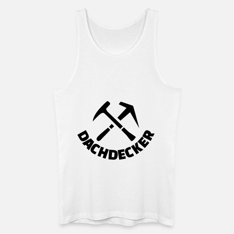 Dachdecker - Männer Bio Tank Top - Weiß