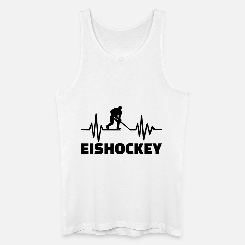 Eishockey - Männer Bio Tank Top - Weiß
