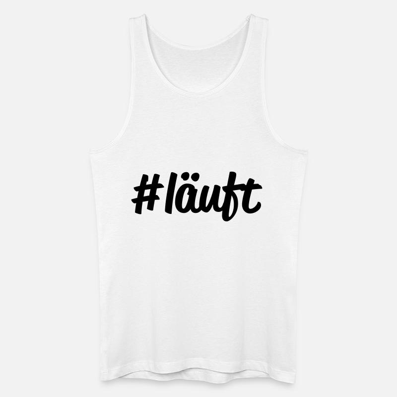 #läuft - Männer Bio Tank Top - Weiß