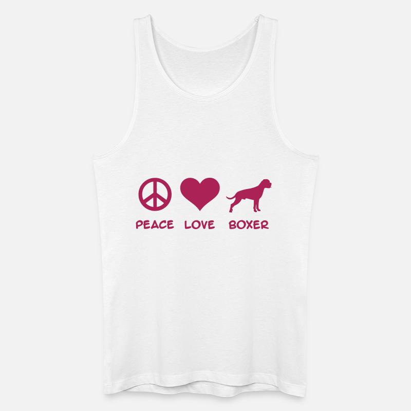 Boxer - Männer Bio Tank Top - Weiß