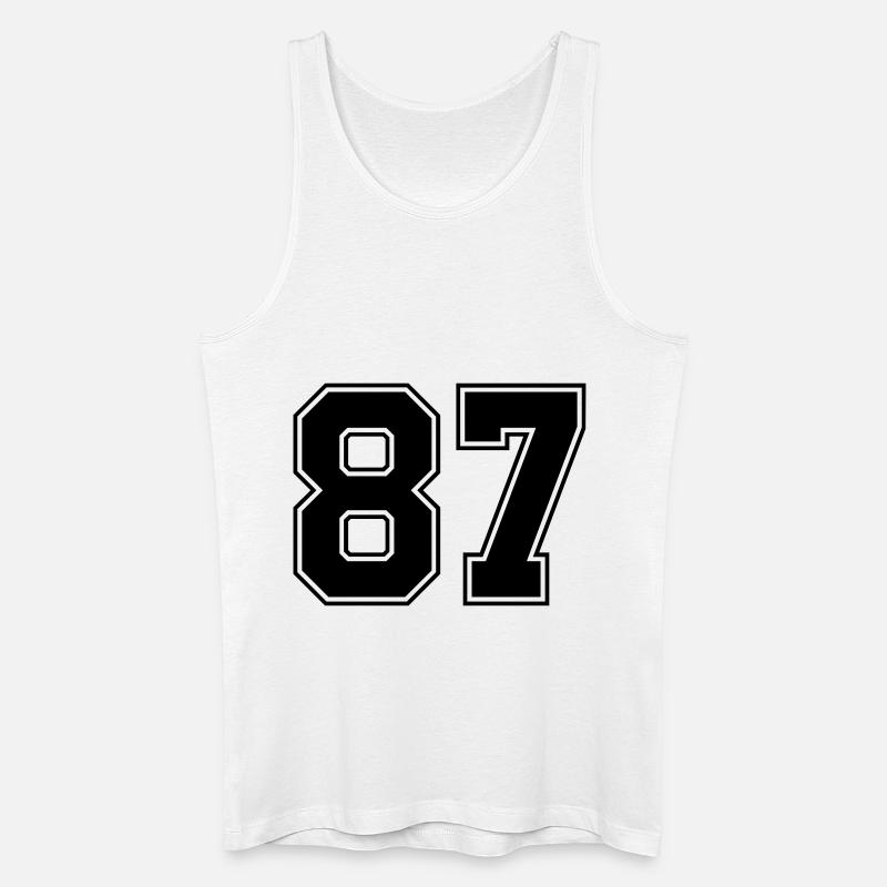 87 - Männer Bio Tank Top - Weiß