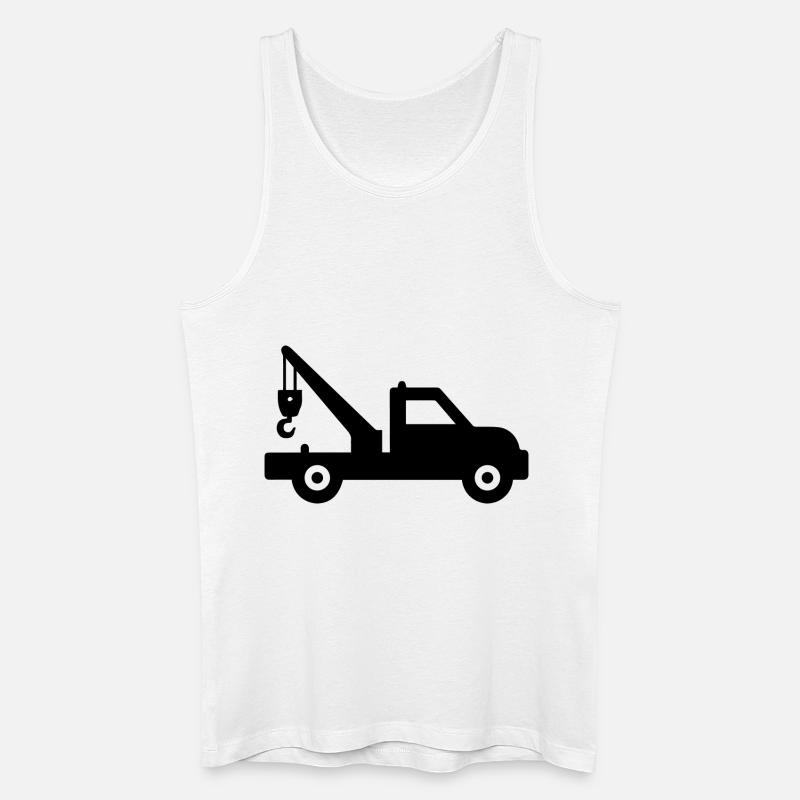 Der Abschleppwagen service 24h - Männer Bio Tank Top - Weiß